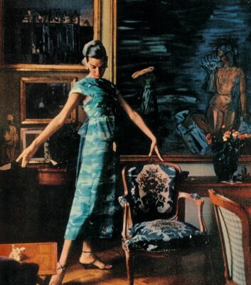 Model in Raoul Dufy's Studio for Life Magazine 1955Magazine