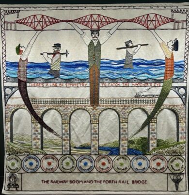 13 Building the Forth Road Bridge Great Tapestry of Scotland