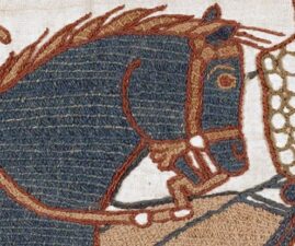 6 Horses showing Bayeux Stitch