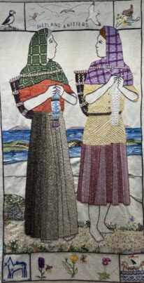 7 Shetland Knitters Great Tapestry of Scotland