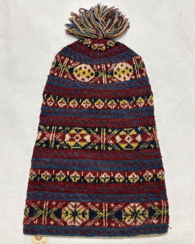 10 Fair Isle Fisherman's Cap Donated to National Museums Scotland 1880s