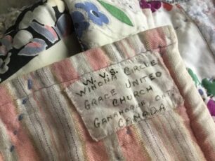 8 The Label on the Back of Jo's Quilt 8 The Label on the Back of Jo's Quilt