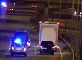 3 Bayeux Tapestry with its escort in the dead of night